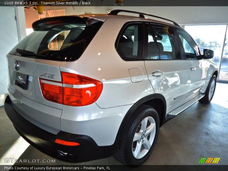 Titanium Silver Metallic / Black 2008 BMW X5 3.0si
