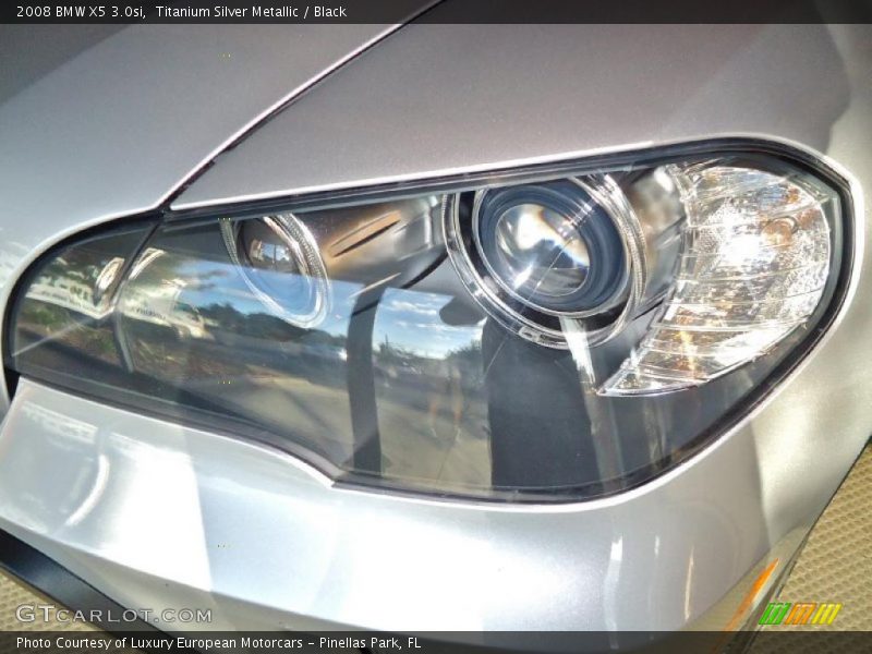 Titanium Silver Metallic / Black 2008 BMW X5 3.0si