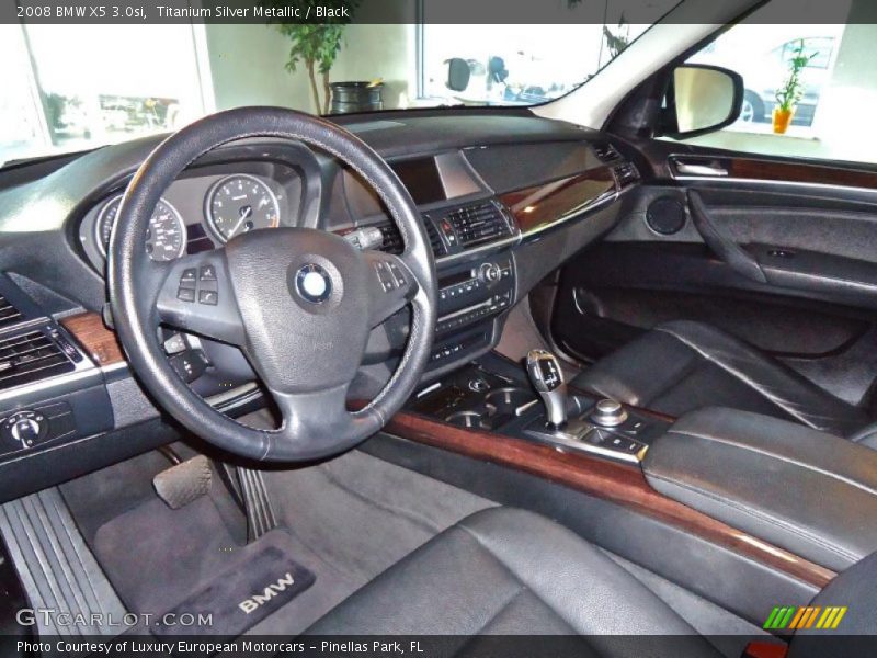 Titanium Silver Metallic / Black 2008 BMW X5 3.0si