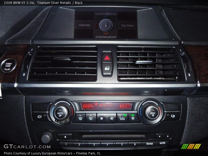 Titanium Silver Metallic / Black 2008 BMW X5 3.0si