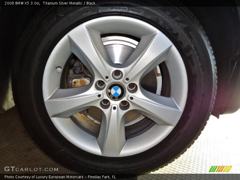 Titanium Silver Metallic / Black 2008 BMW X5 3.0si