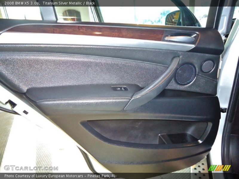 Titanium Silver Metallic / Black 2008 BMW X5 3.0si