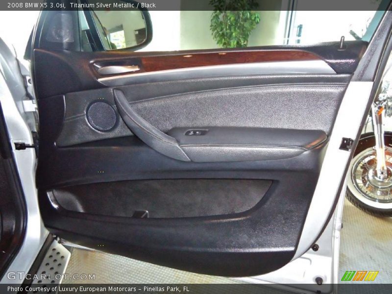 Titanium Silver Metallic / Black 2008 BMW X5 3.0si