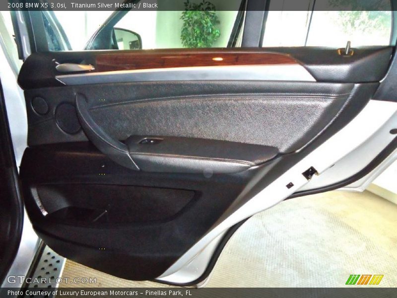 Titanium Silver Metallic / Black 2008 BMW X5 3.0si