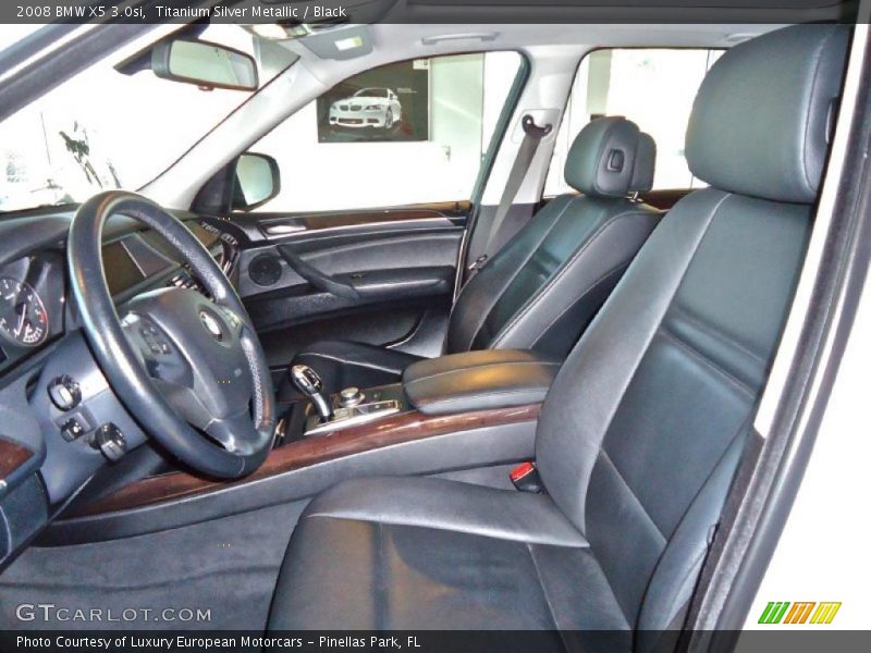 Titanium Silver Metallic / Black 2008 BMW X5 3.0si