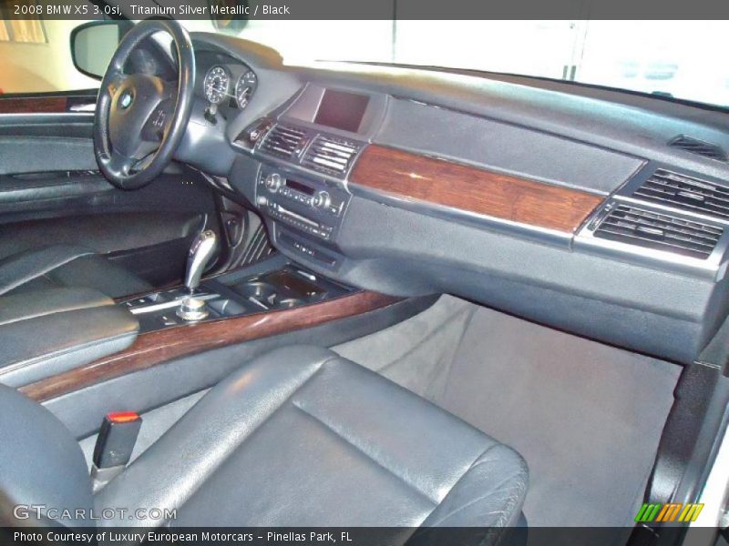 Titanium Silver Metallic / Black 2008 BMW X5 3.0si