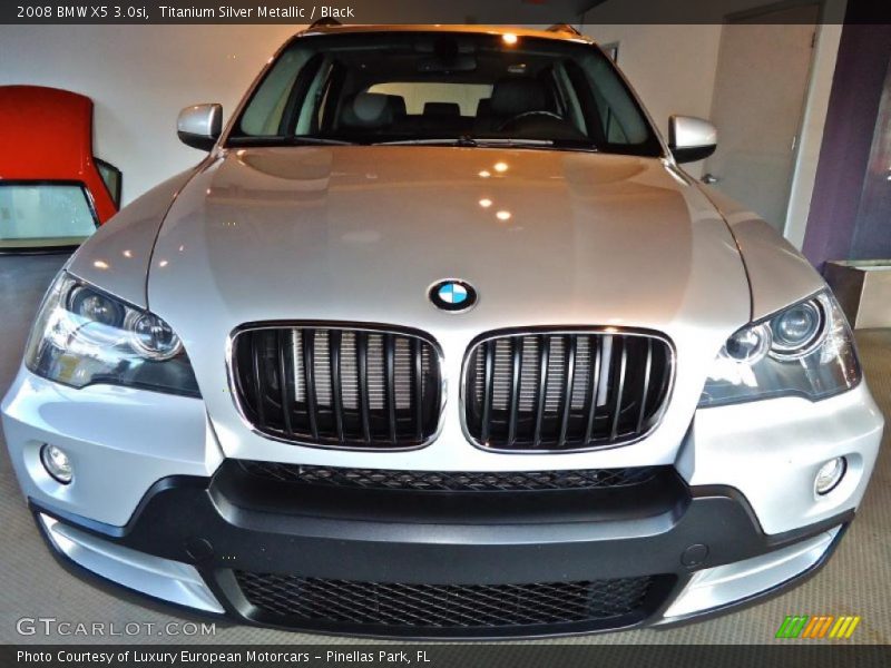 Titanium Silver Metallic / Black 2008 BMW X5 3.0si