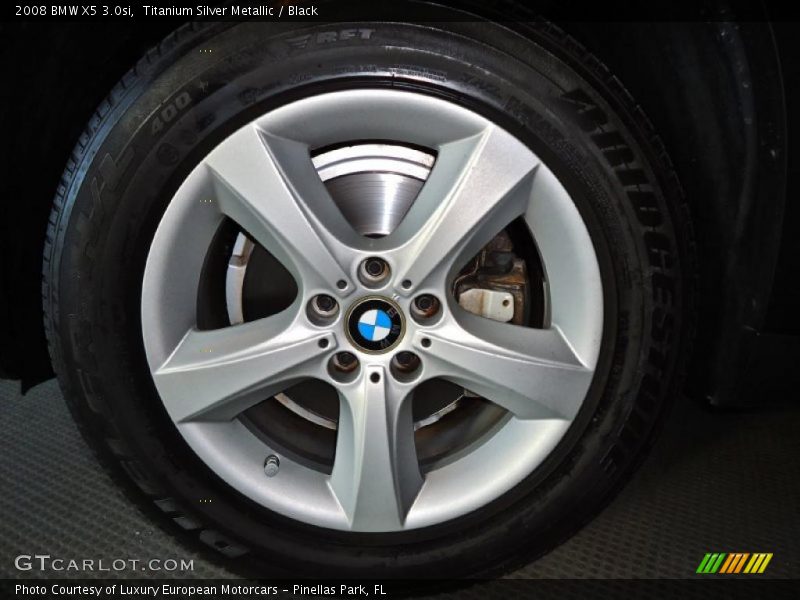 Titanium Silver Metallic / Black 2008 BMW X5 3.0si