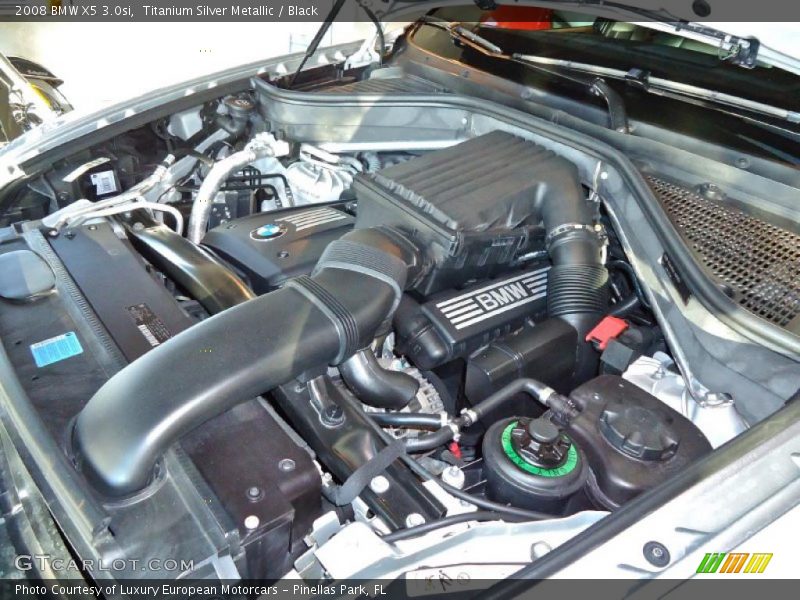 Titanium Silver Metallic / Black 2008 BMW X5 3.0si