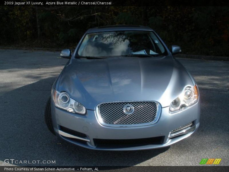 Azure Blue Metallic / Charcoal/Charcoal 2009 Jaguar XF Luxury