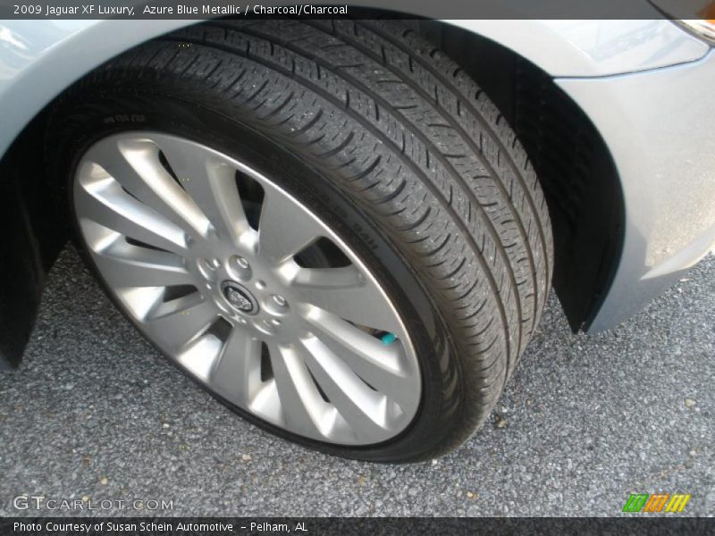 Azure Blue Metallic / Charcoal/Charcoal 2009 Jaguar XF Luxury