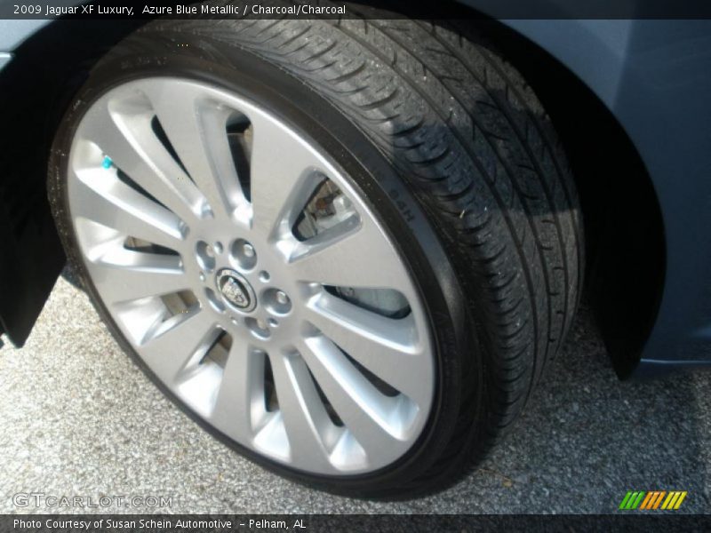 Azure Blue Metallic / Charcoal/Charcoal 2009 Jaguar XF Luxury