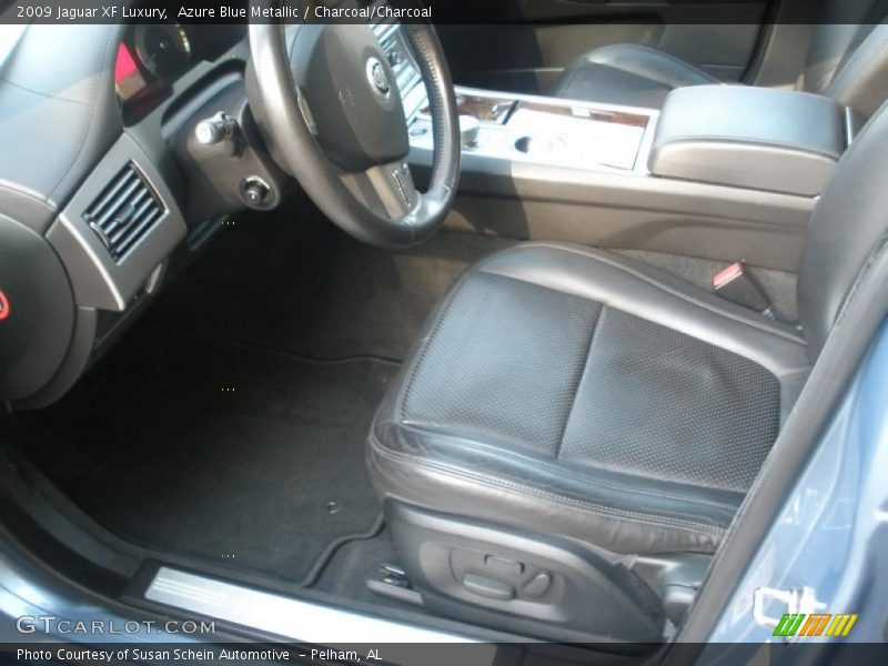 Azure Blue Metallic / Charcoal/Charcoal 2009 Jaguar XF Luxury