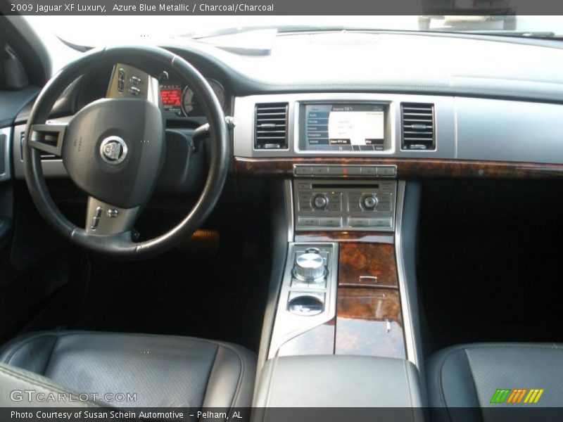 Azure Blue Metallic / Charcoal/Charcoal 2009 Jaguar XF Luxury