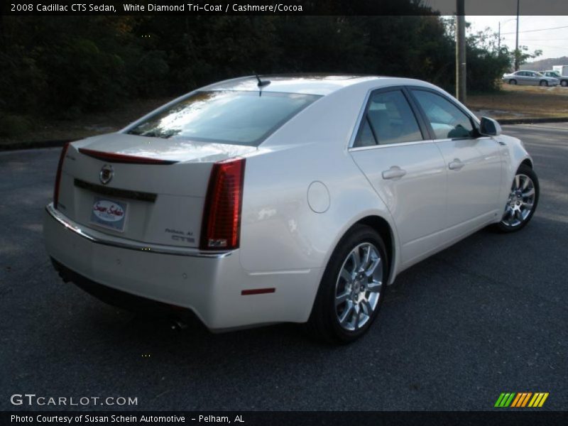 White Diamond Tri-Coat / Cashmere/Cocoa 2008 Cadillac CTS Sedan
