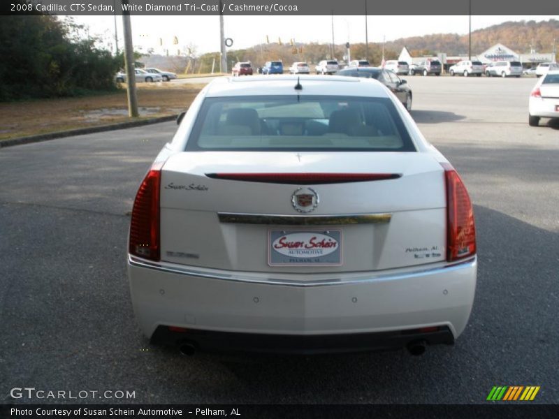 White Diamond Tri-Coat / Cashmere/Cocoa 2008 Cadillac CTS Sedan