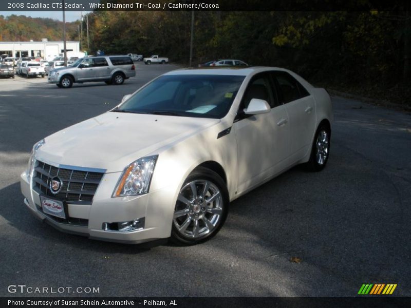 White Diamond Tri-Coat / Cashmere/Cocoa 2008 Cadillac CTS Sedan