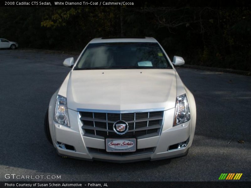 White Diamond Tri-Coat / Cashmere/Cocoa 2008 Cadillac CTS Sedan