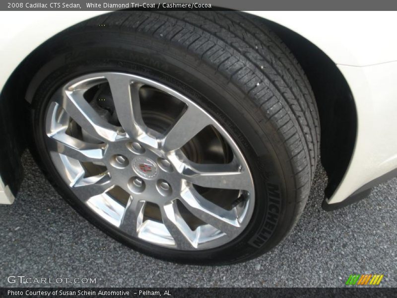 White Diamond Tri-Coat / Cashmere/Cocoa 2008 Cadillac CTS Sedan
