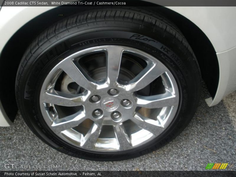 White Diamond Tri-Coat / Cashmere/Cocoa 2008 Cadillac CTS Sedan