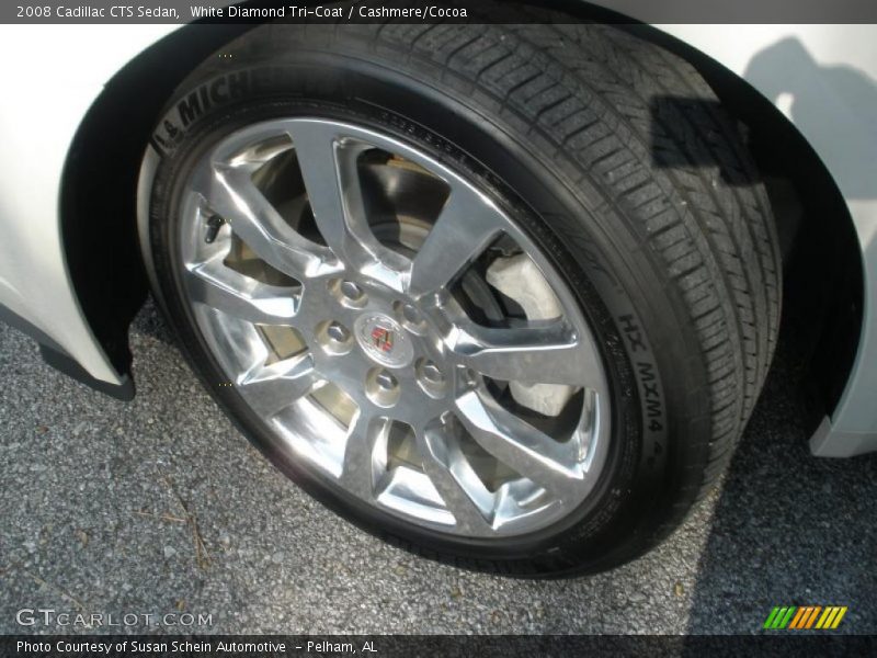 White Diamond Tri-Coat / Cashmere/Cocoa 2008 Cadillac CTS Sedan