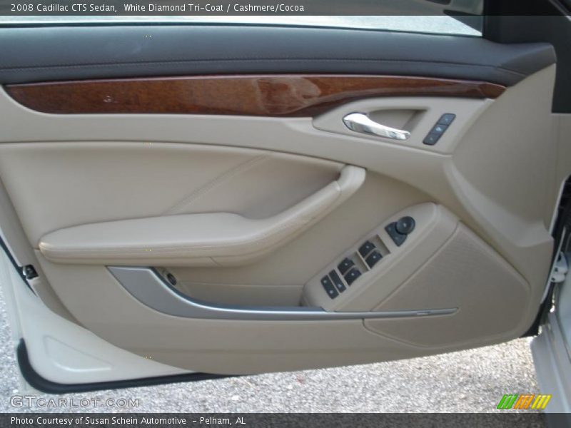 White Diamond Tri-Coat / Cashmere/Cocoa 2008 Cadillac CTS Sedan