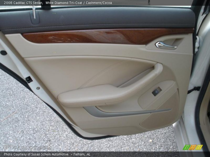White Diamond Tri-Coat / Cashmere/Cocoa 2008 Cadillac CTS Sedan