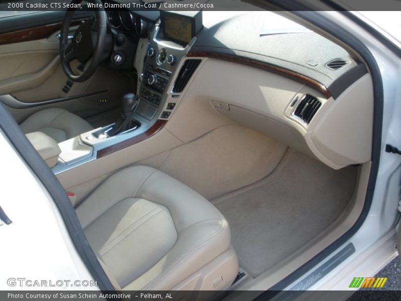 White Diamond Tri-Coat / Cashmere/Cocoa 2008 Cadillac CTS Sedan