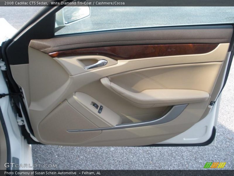 White Diamond Tri-Coat / Cashmere/Cocoa 2008 Cadillac CTS Sedan