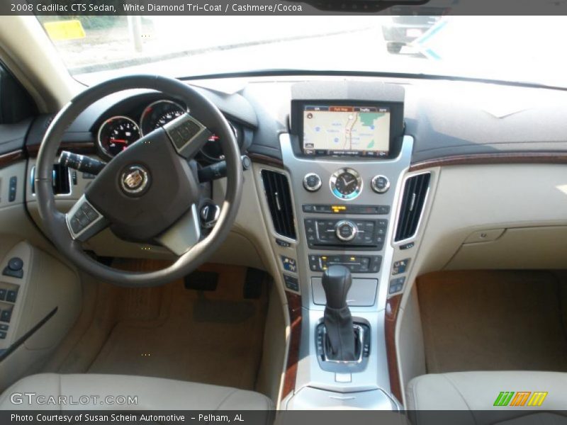White Diamond Tri-Coat / Cashmere/Cocoa 2008 Cadillac CTS Sedan