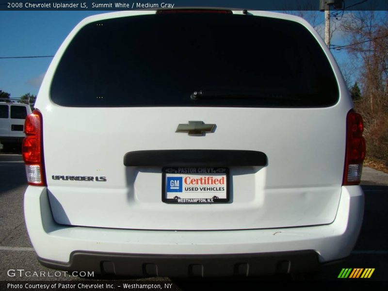 Summit White / Medium Gray 2008 Chevrolet Uplander LS