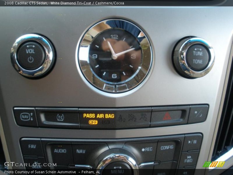 White Diamond Tri-Coat / Cashmere/Cocoa 2008 Cadillac CTS Sedan