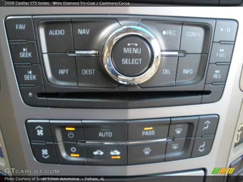 White Diamond Tri-Coat / Cashmere/Cocoa 2008 Cadillac CTS Sedan