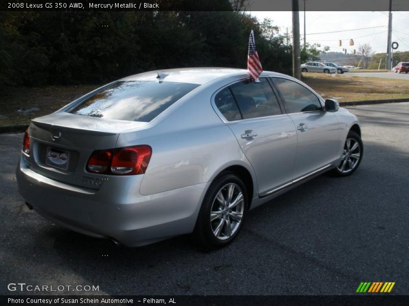 Mercury Metallic / Black 2008 Lexus GS 350 AWD