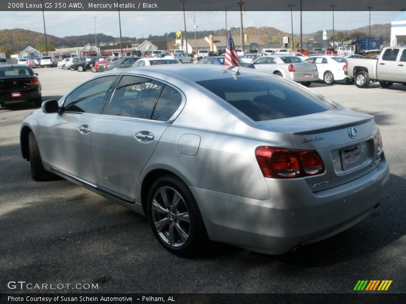 Mercury Metallic / Black 2008 Lexus GS 350 AWD