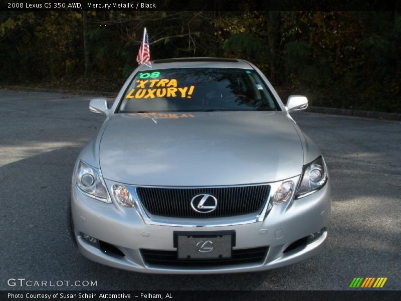 Mercury Metallic / Black 2008 Lexus GS 350 AWD