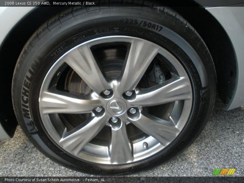 Mercury Metallic / Black 2008 Lexus GS 350 AWD