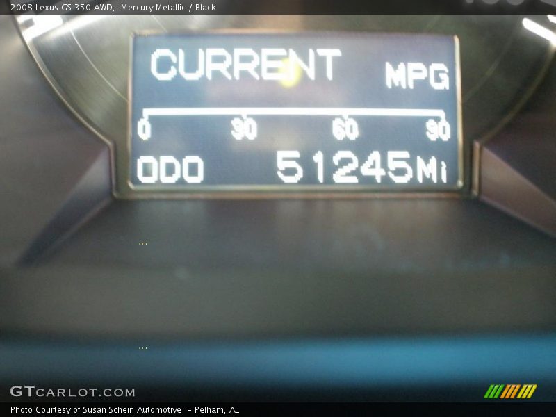 Mercury Metallic / Black 2008 Lexus GS 350 AWD
