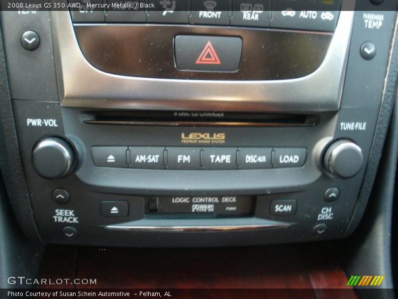 Mercury Metallic / Black 2008 Lexus GS 350 AWD