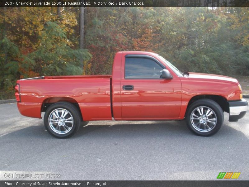 Victory Red / Dark Charcoal 2007 Chevrolet Silverado 1500 LT Regular Cab