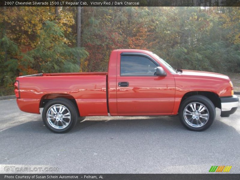 Victory Red / Dark Charcoal 2007 Chevrolet Silverado 1500 LT Regular Cab