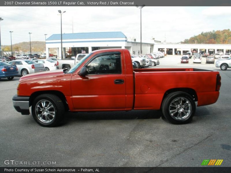 Victory Red / Dark Charcoal 2007 Chevrolet Silverado 1500 LT Regular Cab
