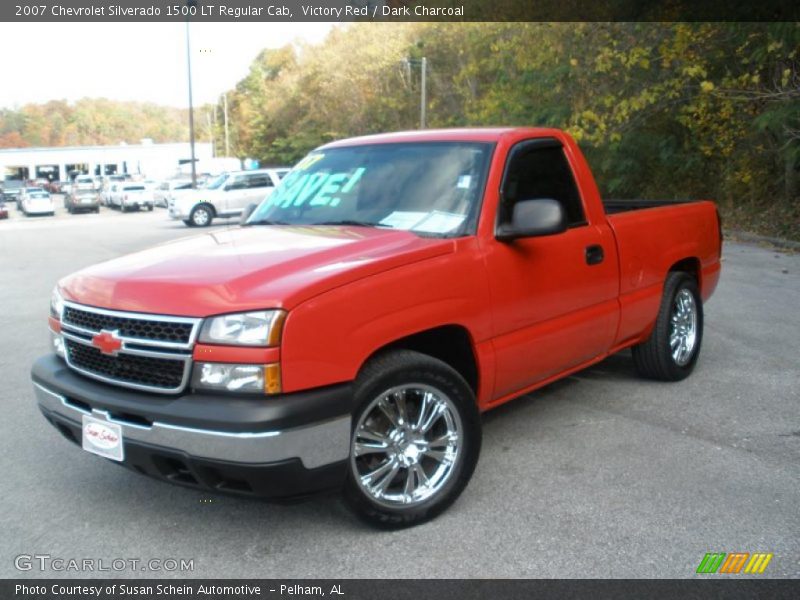 Victory Red / Dark Charcoal 2007 Chevrolet Silverado 1500 LT Regular Cab