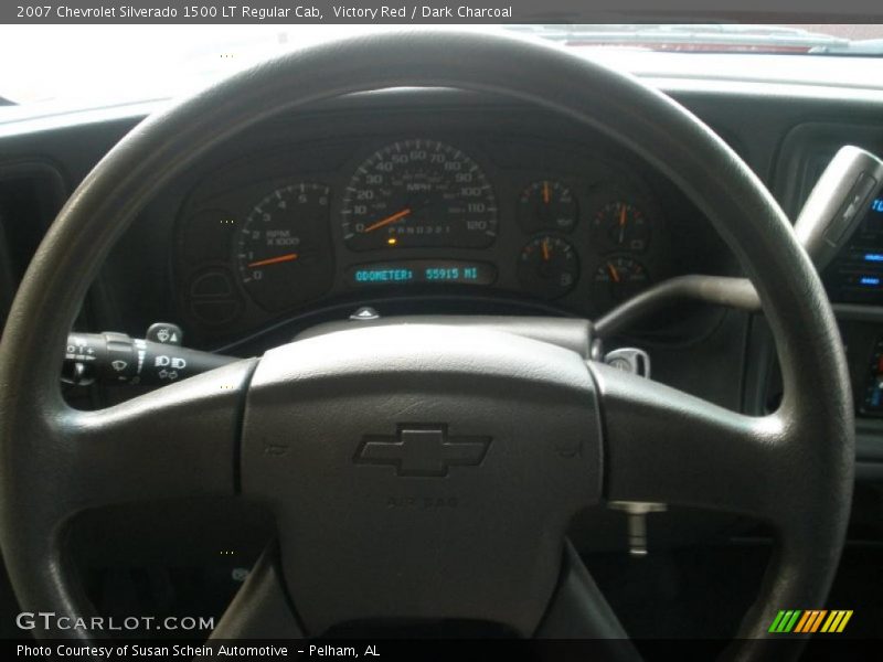 Victory Red / Dark Charcoal 2007 Chevrolet Silverado 1500 LT Regular Cab