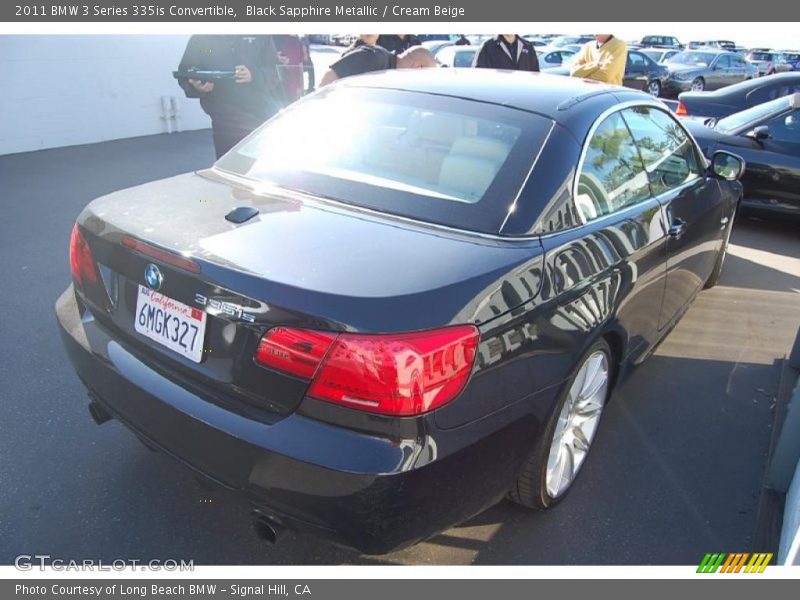 Black Sapphire Metallic / Cream Beige 2011 BMW 3 Series 335is Convertible
