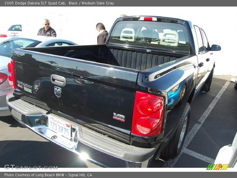Black / Medium Slate Gray 2005 Dodge Dakota SLT Quad Cab