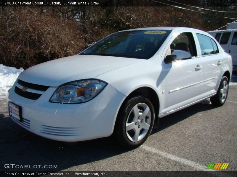 Summit White / Gray 2008 Chevrolet Cobalt LT Sedan