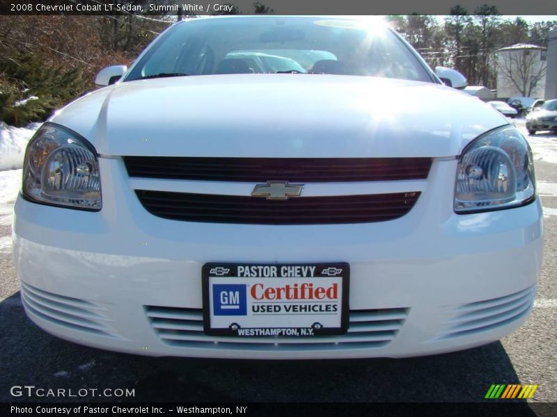 Summit White / Gray 2008 Chevrolet Cobalt LT Sedan
