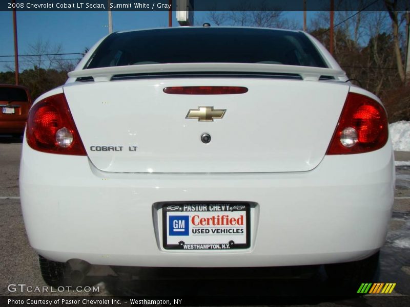 Summit White / Gray 2008 Chevrolet Cobalt LT Sedan