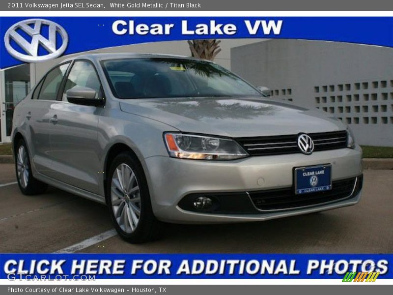 White Gold Metallic / Titan Black 2011 Volkswagen Jetta SEL Sedan